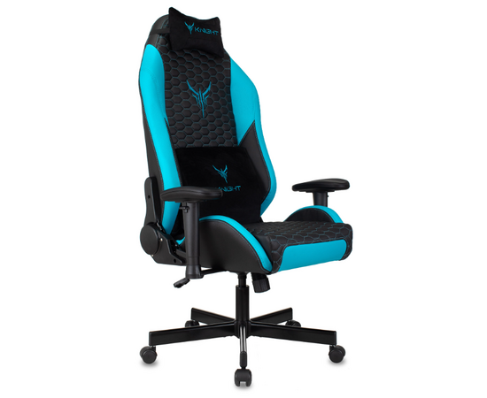  Кресло Knight Neon LBlue черный/голубой 