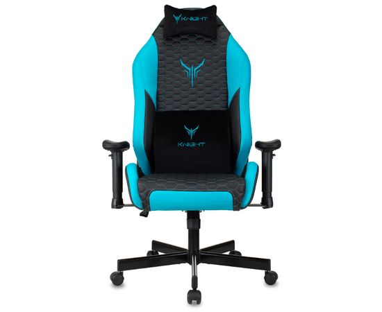  Кресло Knight Neon LBlue черный/голубой 