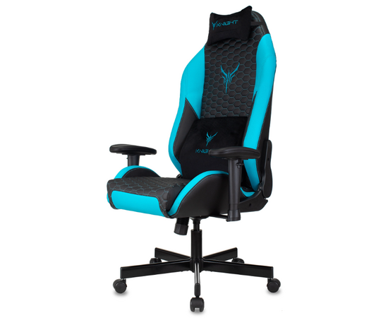  Кресло Knight Neon LBlue черный/голубой 