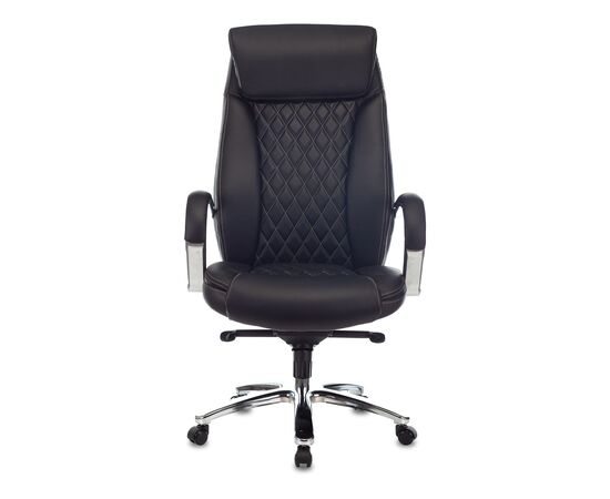  Кресло Бюрократ T-9924SL/Black кожа черный 