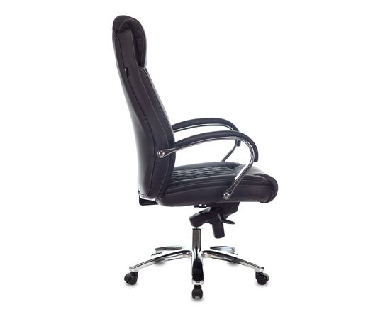  Кресло Бюрократ T-9924SL/Black кожа черный 