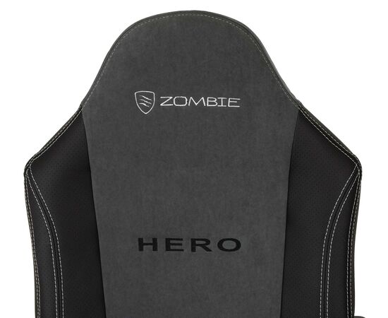  Кресло Zombie Hero текстиль/эко.кожа серый 