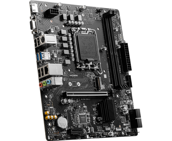  MB s1700 MSI Pro B760M-E DDR4, 2*DDR4, 1*PCIEx16, 1*PCIEx1, 1*M.2, 4*USB3.2Gen1, 8*USB2.0, 4*SATA3.0, 1G, VGA, HDMI, M-ATX, RTL 