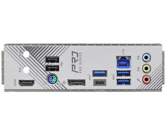  MB s1700 ASRock B760M Pro RS Intel B760, 4xDDR5-4800 МГц, 2xPCI-Ex16, 3xM.2, Micro-ATX 