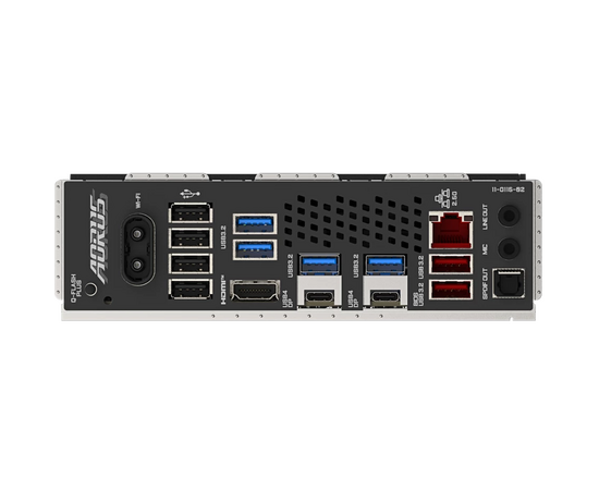  MB sAM5 Gigabyte X870 Aorus Elite Wifi7, AMD X870, 4xDDR5-5200 МГц, 3xPCI-Ex16, 4xM.2, Standard-ATX 