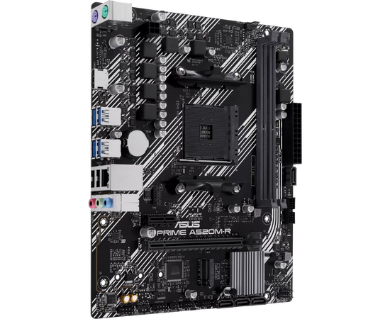  MB sAM4 ASUS Prime A520M-R 90MB1H60-M0EAY0, AMD A520, 2xDDR4-3200 МГц, 1xPCI-Ex16, 1xM.2, Micro-ATX 