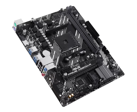  MB sAM4 ASUS Prime A520M-R 90MB1H60-M0EAY0, AMD A520, 2xDDR4-3200 МГц, 1xPCI-Ex16, 1xM.2, Micro-ATX 