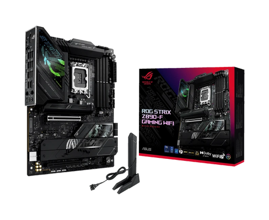  MB s1851 ASUS ROG STRIX Z890-F GAMING WIFI ATX 4xDDR5 2xPCIEx16 5xM.2 2xThunderbolt 2xUSB-C DP HDMI 2.5GLAN Wi-Fi 7 (90MB1I40-M0EAY0) 