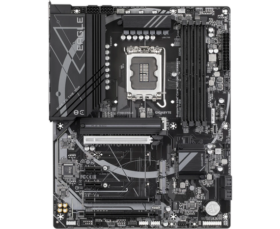  MB s1700 Gigabyte Z790 Eagle, Intel Z790, 4xDDR5-5600 МГц, 3xPCI-Ex16, 3xM.2, Standard-ATX 