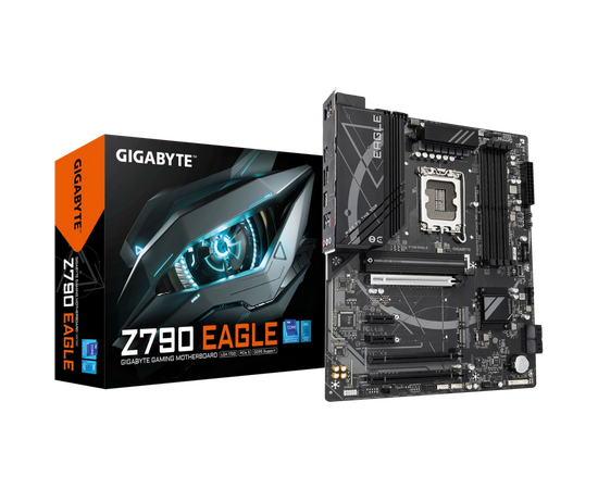  MB s1700 Gigabyte Z790 Eagle, Intel Z790, 4xDDR5-5600 МГц, 3xPCI-Ex16, 3xM.2, Standard-ATX 