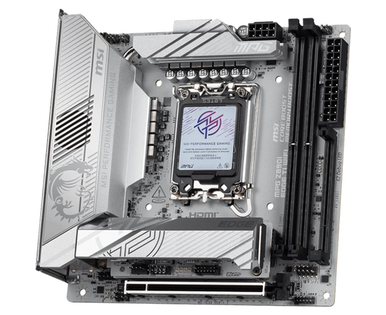  Материнская плата MSI MPG Z890I Edge Ti Wifi Z890, LGA1851, 4*DDR5, 2*PCIEx16, 1*PCIEx1, 5*M.2, 2*TypeC, 4*USB3.2Gen2, 6*USB3.2Gen1, 5*USB2.0, 4*SATA3 