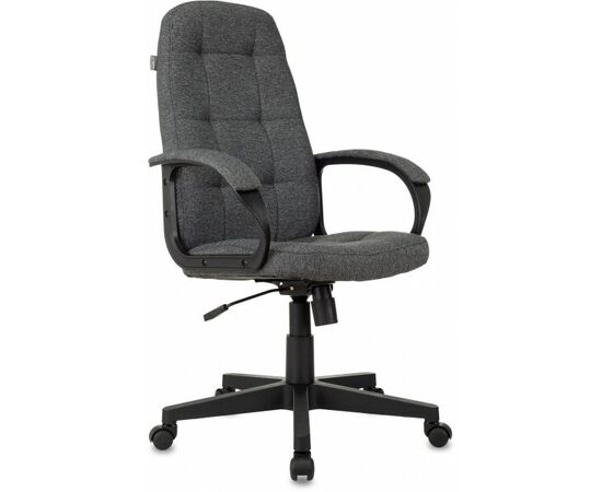  Кресло руководителя Бюрократ CH 002 Fabric серый 3C1 крестов. пластик 