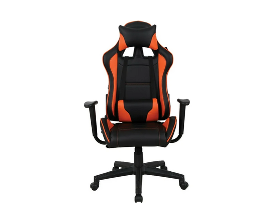  Кресло игровое BRABIX GT Racer GM-100 (531925) на колесиках, эко.кожа, 1шт. в комплекте черный/оранжевый 