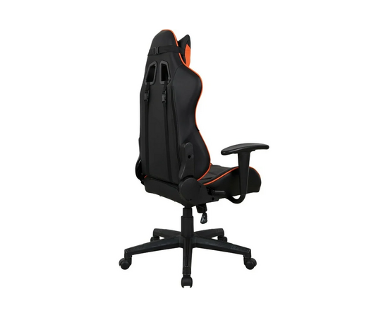  Кресло игровое BRABIX GT Racer GM-100 (531925) на колесиках, эко.кожа, 1шт. в комплекте черный/оранжевый 