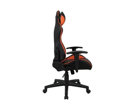  Кресло игровое BRABIX GT Racer GM-100 (531925) на колесиках, эко.кожа, 1шт. в комплекте черный/оранжевый 