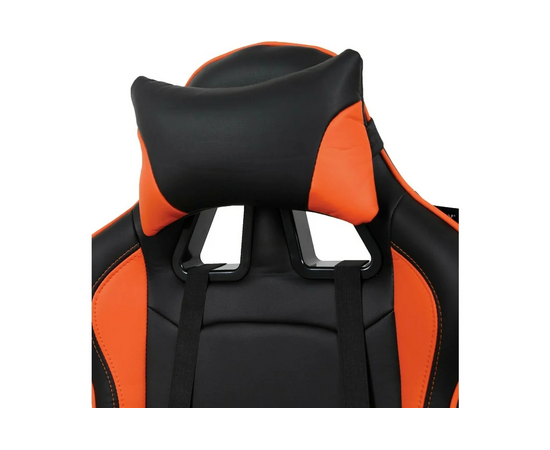  Кресло игровое BRABIX GT Racer GM-100 (531925) на колесиках, эко.кожа, 1шт. в комплекте черный/оранжевый 