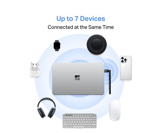  Mercusys MA550H USB-адаптер Bluetooth 5.4 Nano с увеличенным радиусом действия 