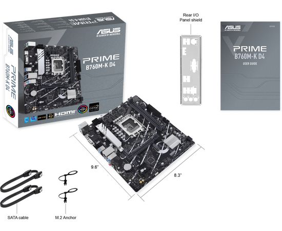  MB s1700 ASUS PRIME B760M-K D4 Intel B760 90MB1DS0-M1EAY0 