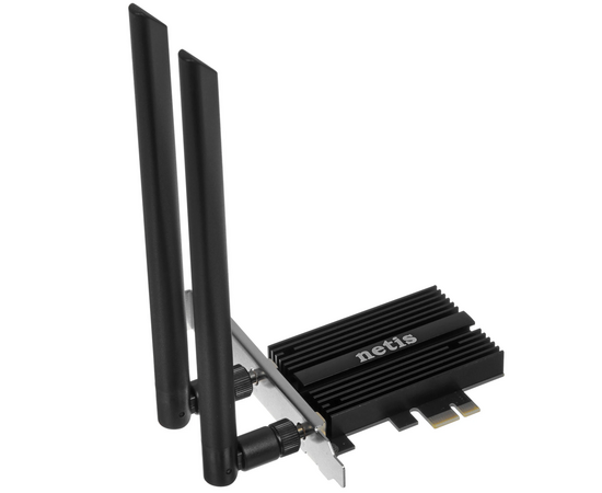  Сетевой двухдиапазонный адаптер Netis F1 PCI-E Wi-Fi+Bluetooth AX3000, 2,4/5 ГГц 