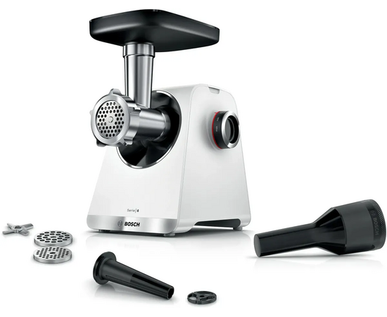  Мясорубка Bosch MFWS609W белый/черный 