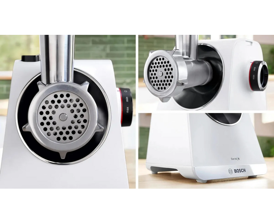  Мясорубка Bosch MFWS609W белый/черный 