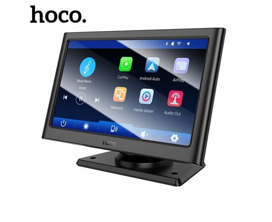  Экран автомобильный HOCO HU2 Imogen, Bluetooth, чёрный 